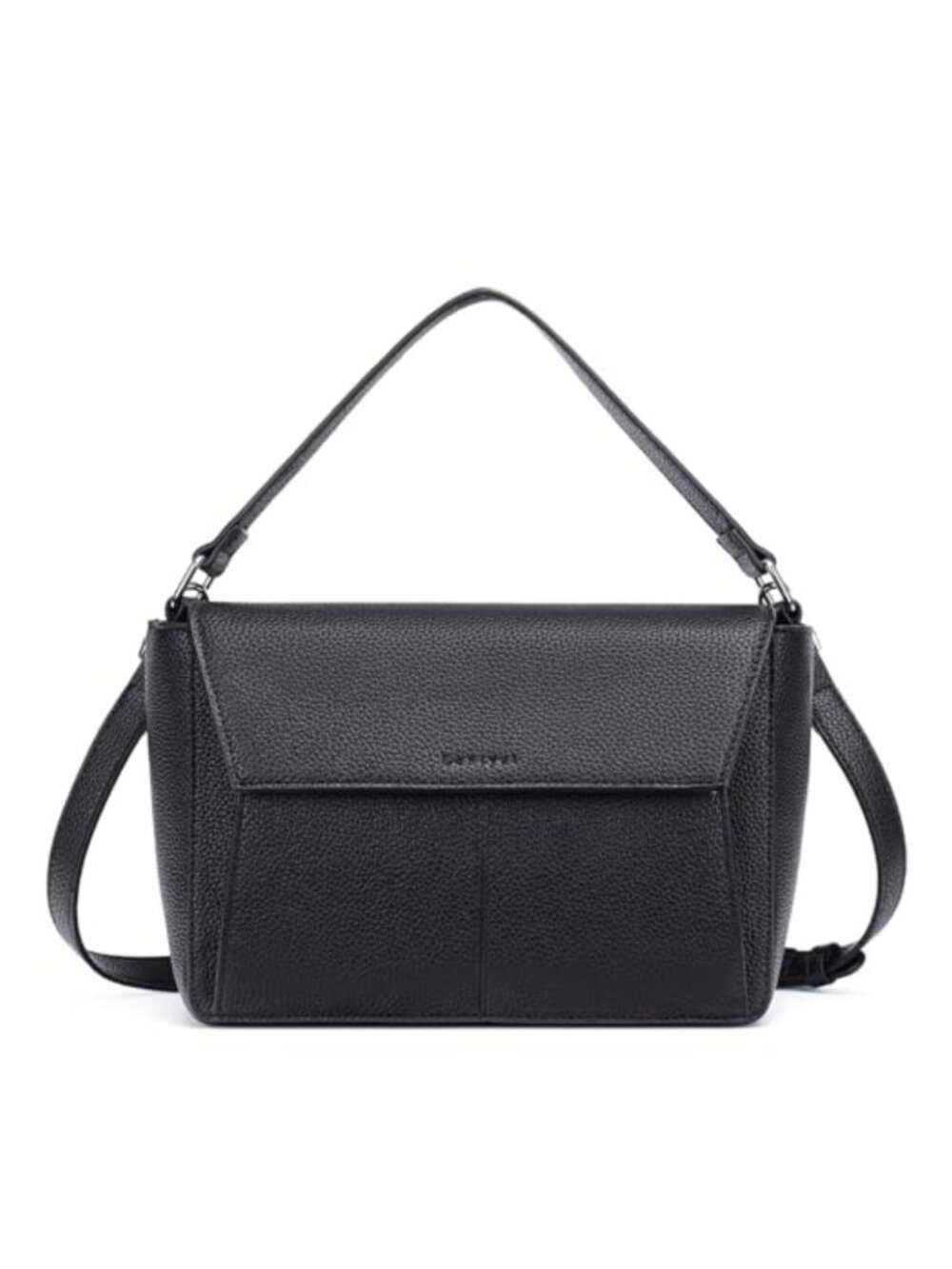 Vegan Leather Crossbody Purse Flap Top Handle Small Shoulder Bag